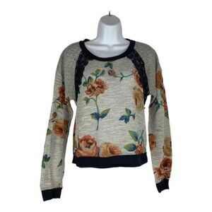 Kaii Floral Print Lightweight Sweater XL